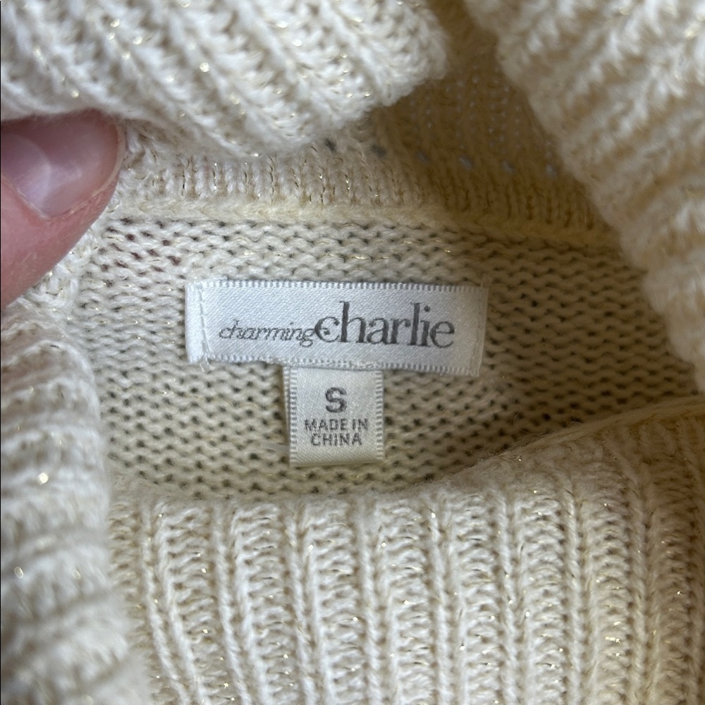 CHARMING CHARLIE TURTLENECK PINCHO SWEATER - Picture 5 of 5